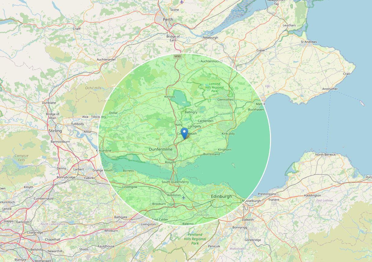 Delivery Radius